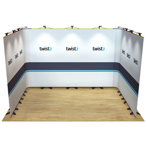 Twist2 Modular Display Stands - U Shape - 4m x 3m