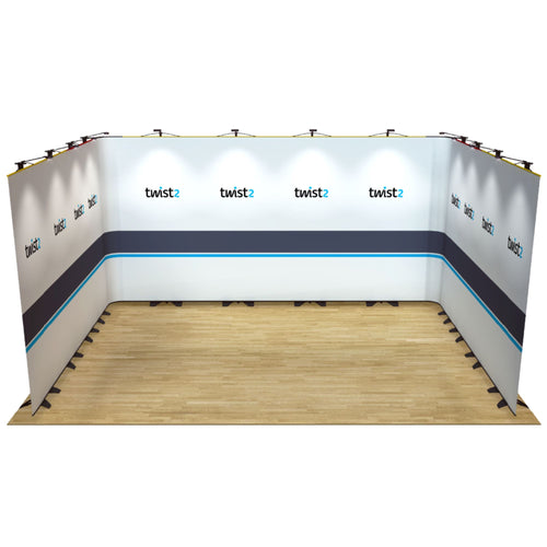 Twist2 Modular Display Stands - U Shape - 5m x 4m