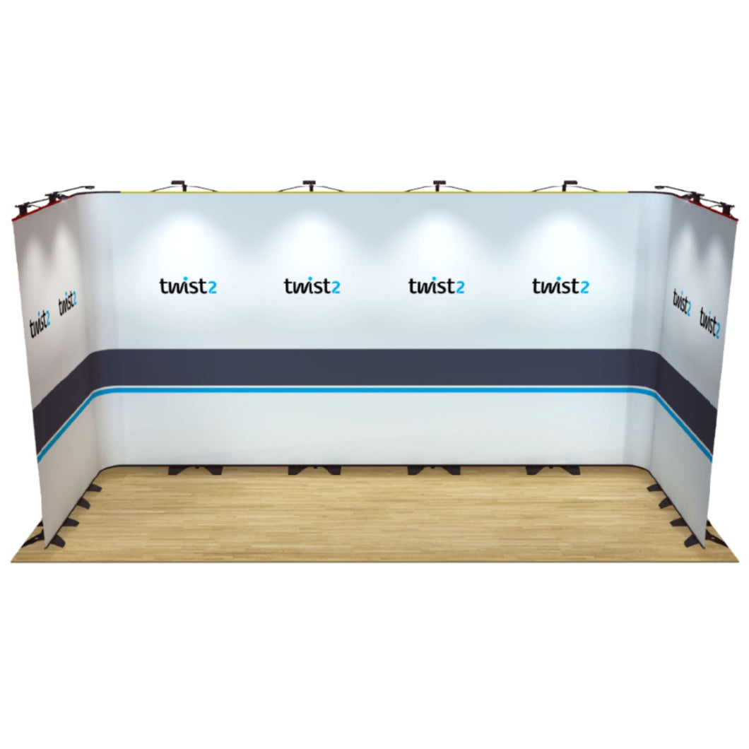 Twist2 Modular Display Stands - U Shape - 5m x 2m