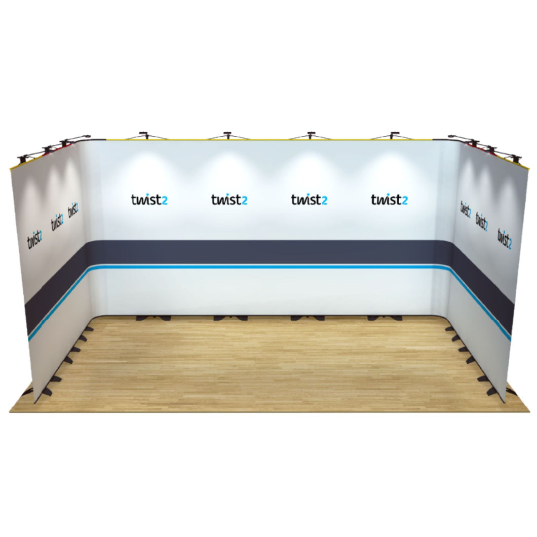 Twist2 Modular Display Stands - U Shape - 5m x 3m