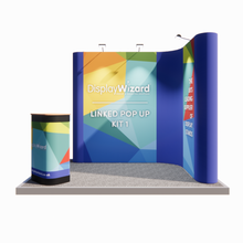 Load image into Gallery viewer, Linked Pop Up Exhibition Stand - Kit 1 - L Shaped - 3m x 2m
