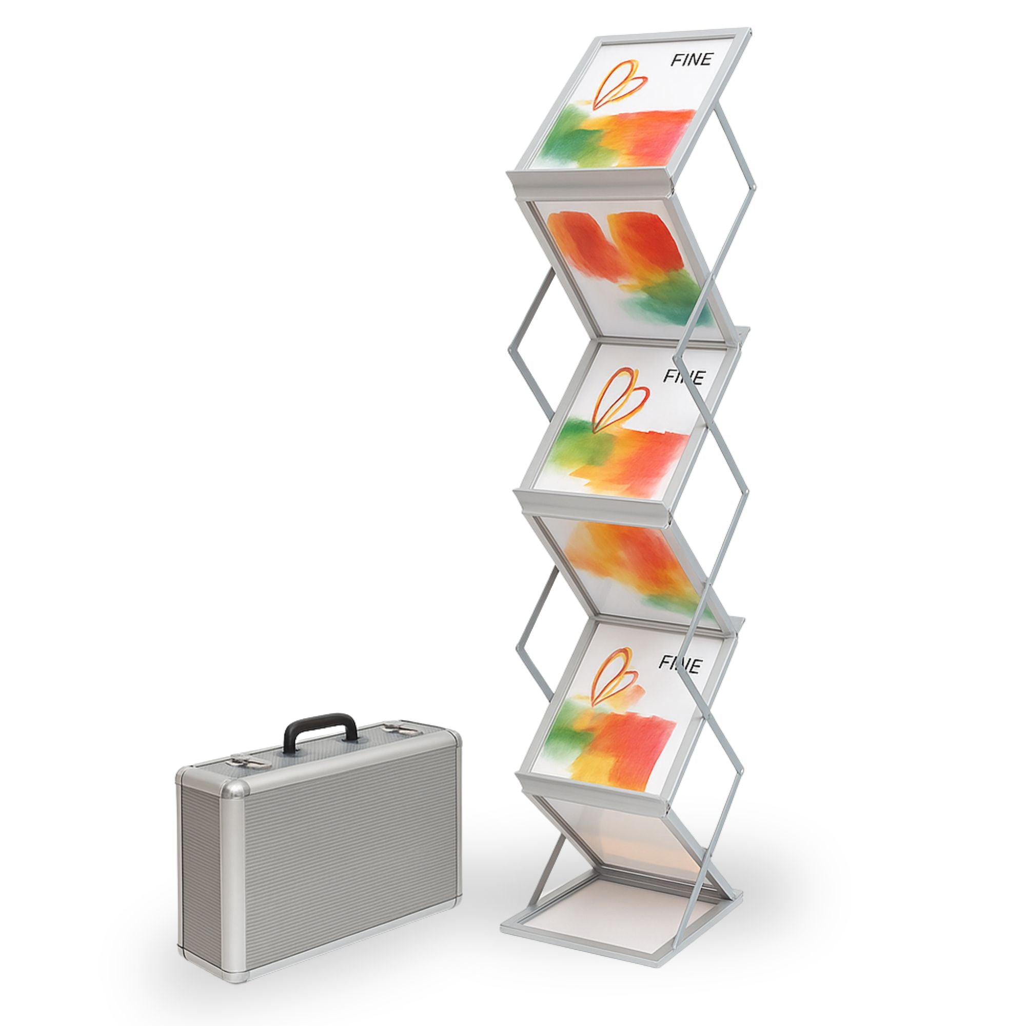 Zed Up Lite A4 Brochure Rack | Free Carry Case – Display Wizard