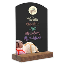 Load image into Gallery viewer, Counter table top chalkboard showing ice cream artwork
