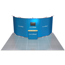 Load image into Gallery viewer, Twist Modular Display Stands - Curved Back Wall Shape - 5m x 4m
