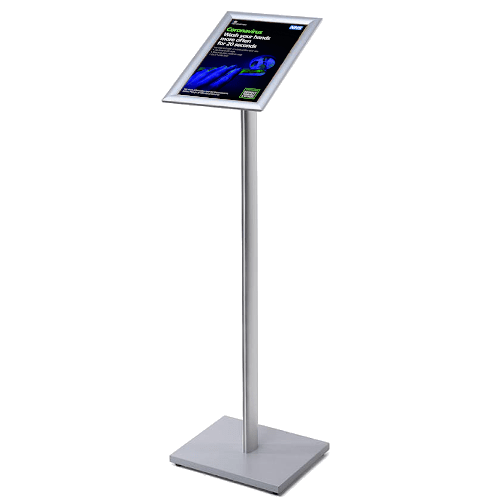 Warden Free-standing Poster Display Stands for A4 Posters – Display Wizard